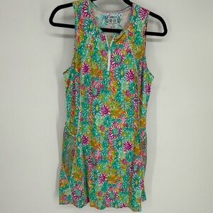 IBKUL Floral Sleeveless Dress - Multicolor